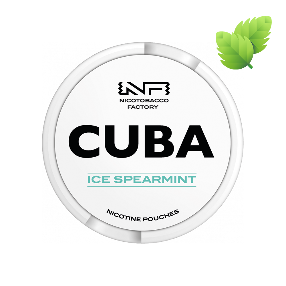 CUBA WHITE, ICE SPEARMINT (ledová máta) - EXTRA STRONG - CUBA