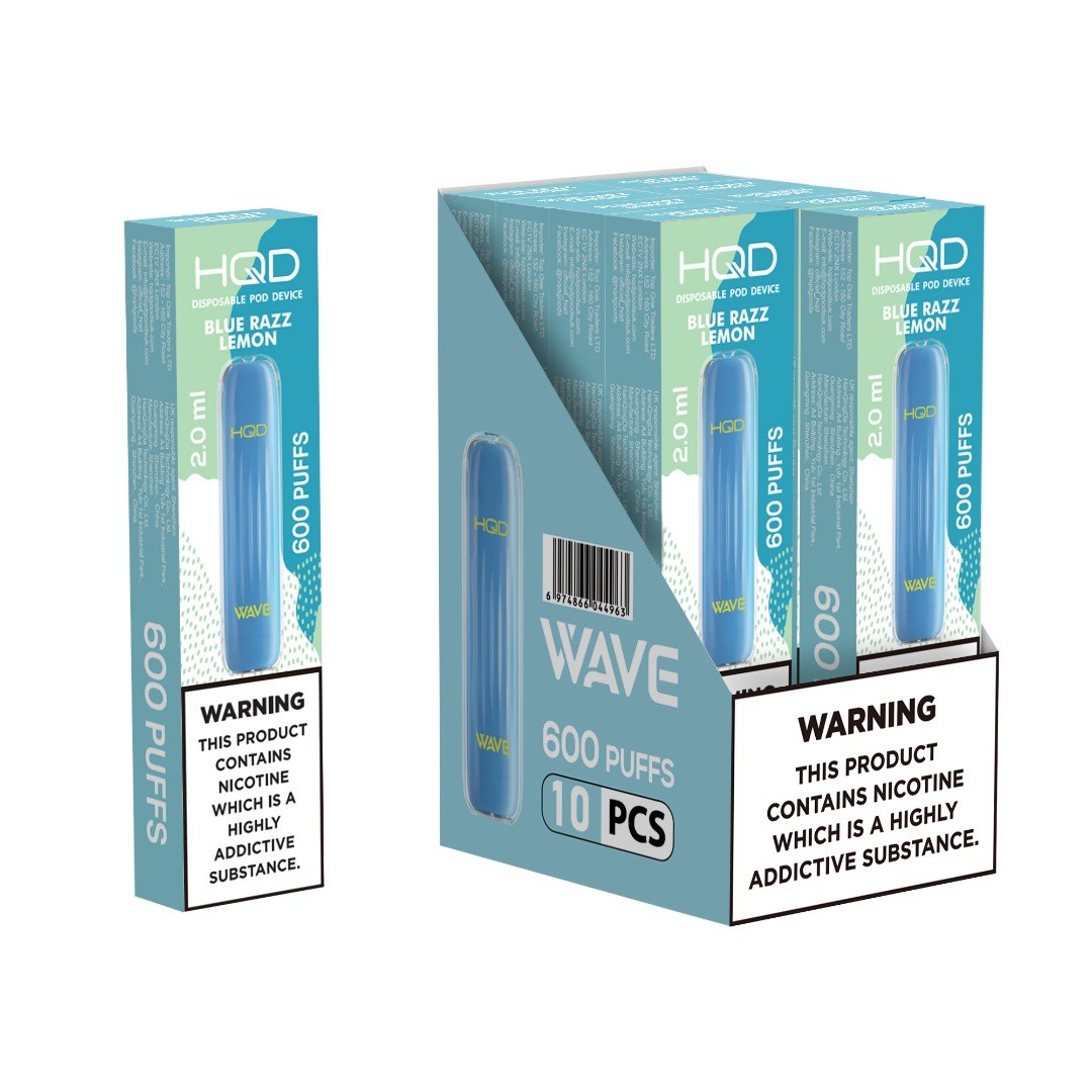 HQD Wave - Bluerazz Lemon - 10 Ks - HQD Wave