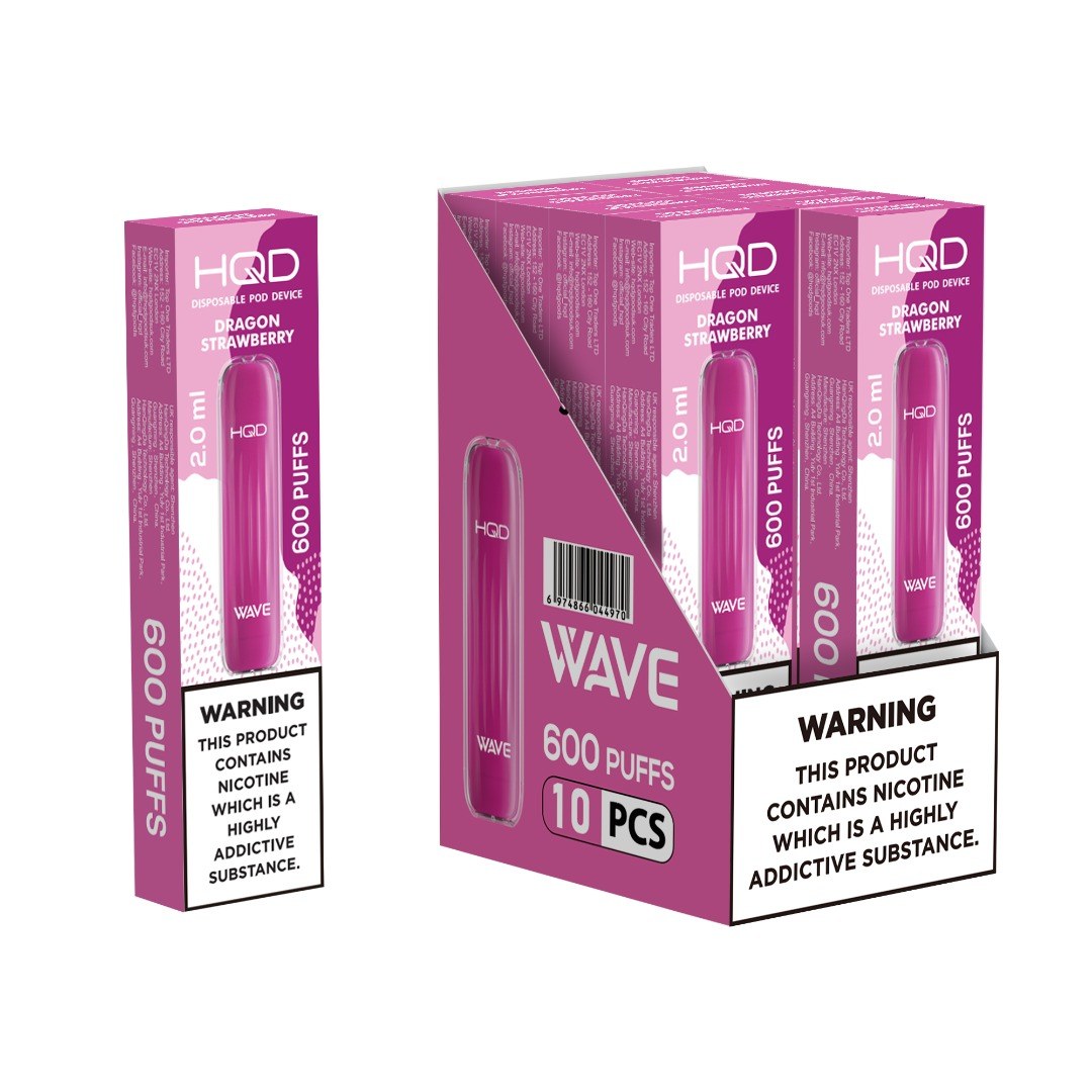 HQD Wave - Dragon Strawberry - 10 Ks - HQD Wave
